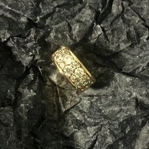 PANDORA Clear Pavé Clip Charm - Rose Gold